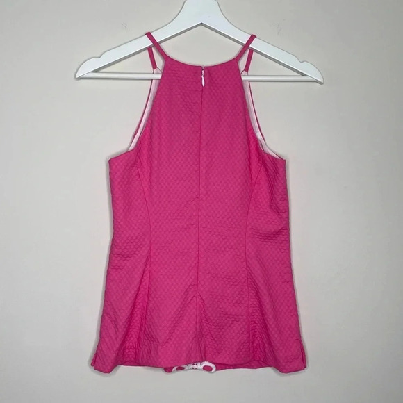 LILLY PULITZER ANNABELLE TOP IN HOTTY PINK - Picture 8 of 11